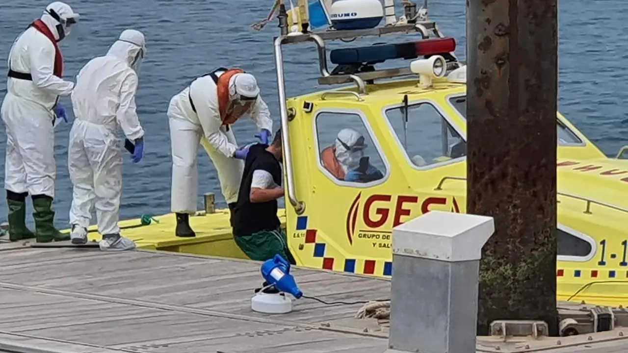 Evacuaci&oacute;n de un paciente de La Graciosa 3