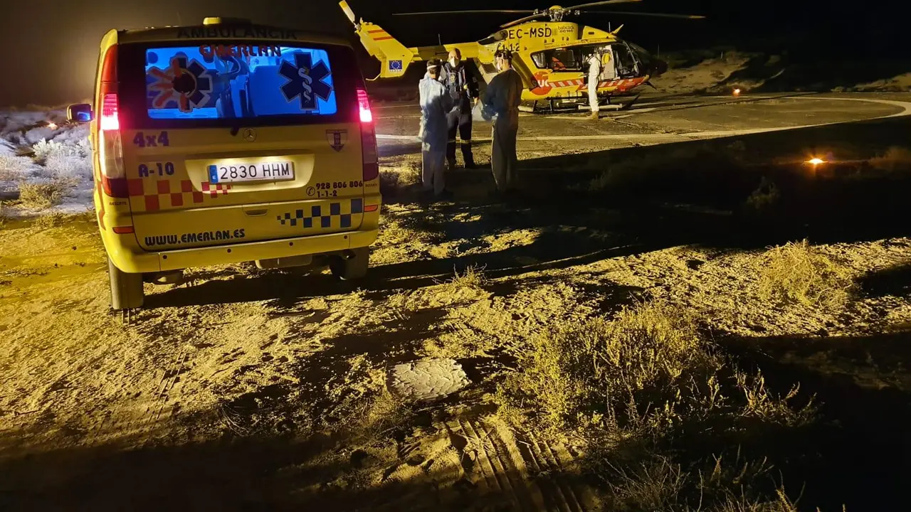 Evacuado un niño de 23 meses de La Graciosa
