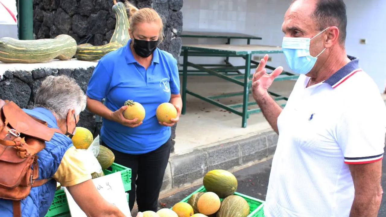 Jesús Machín en el Mercado Agrícola