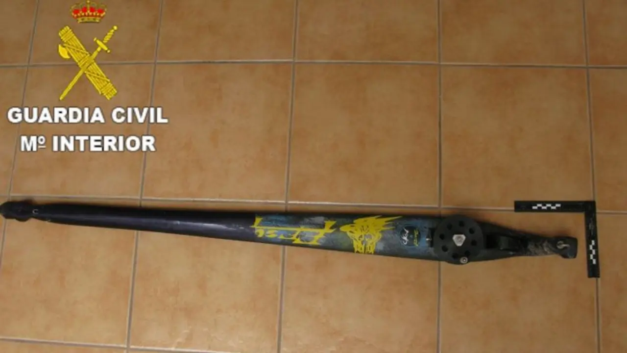 Fusil submarino aprehendido