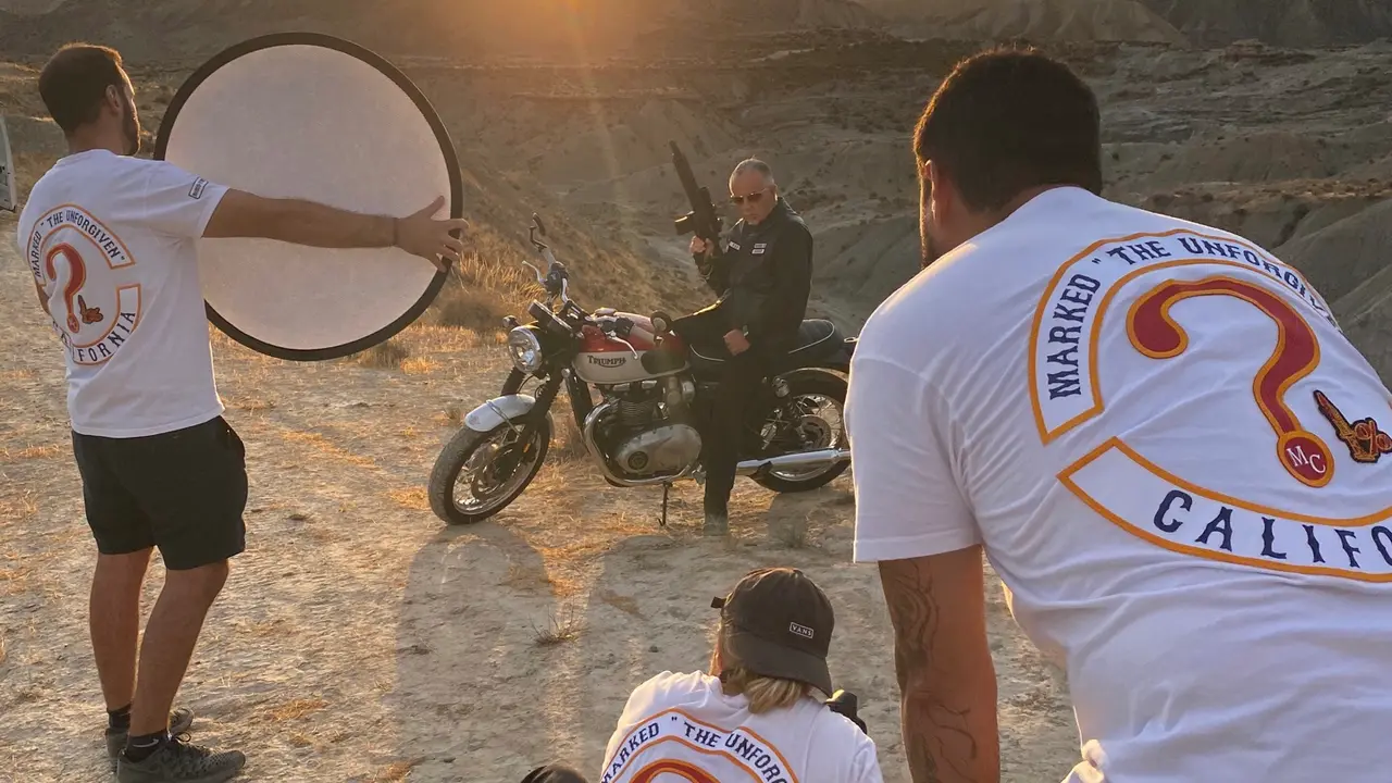 making of promo con George Christie (desierto de tabernas)