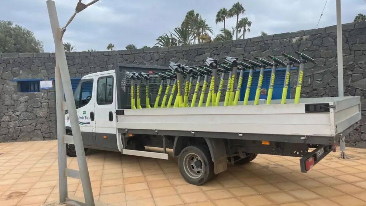 Retirada de patinetas eléctricas en Puerto del Carmen