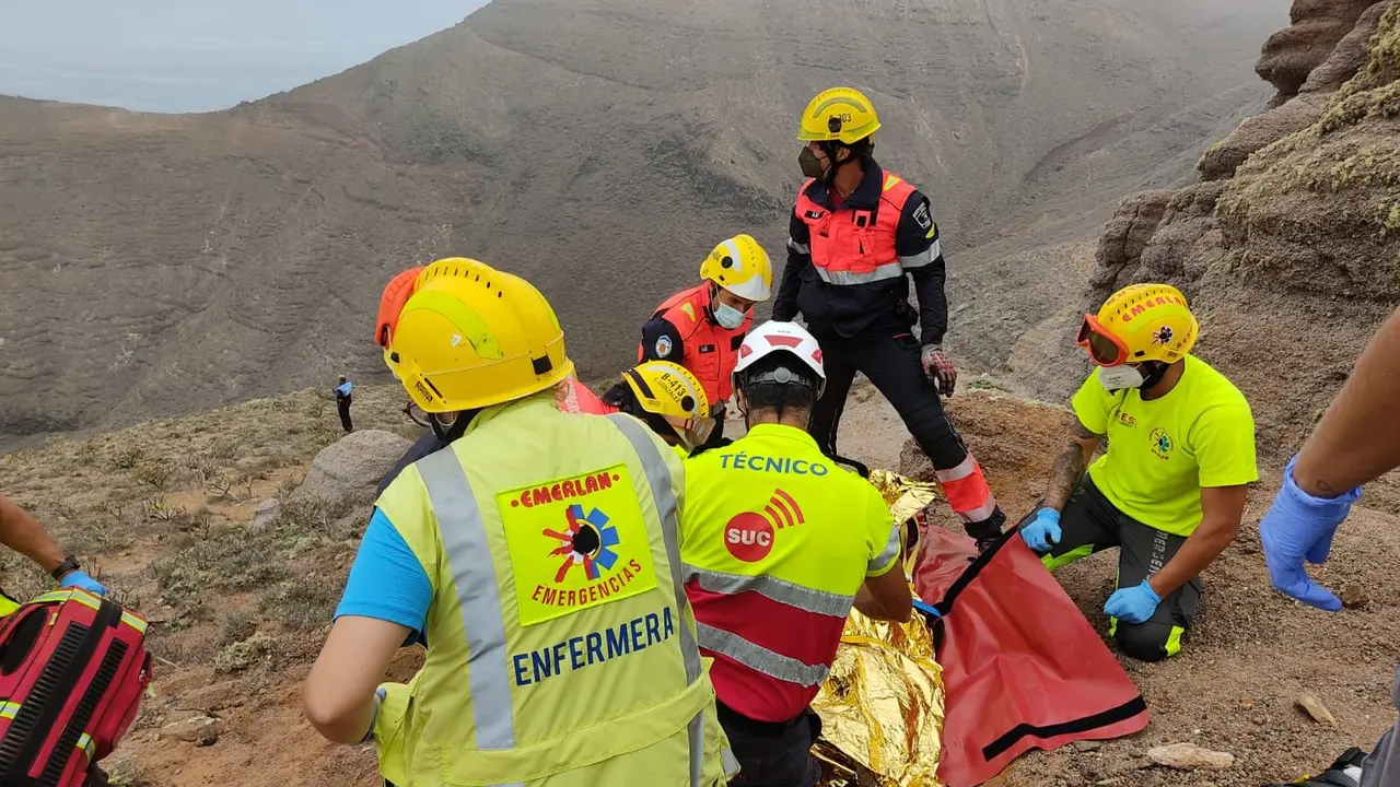 Una mujer se precipita por el Risco de las Nieves 3
