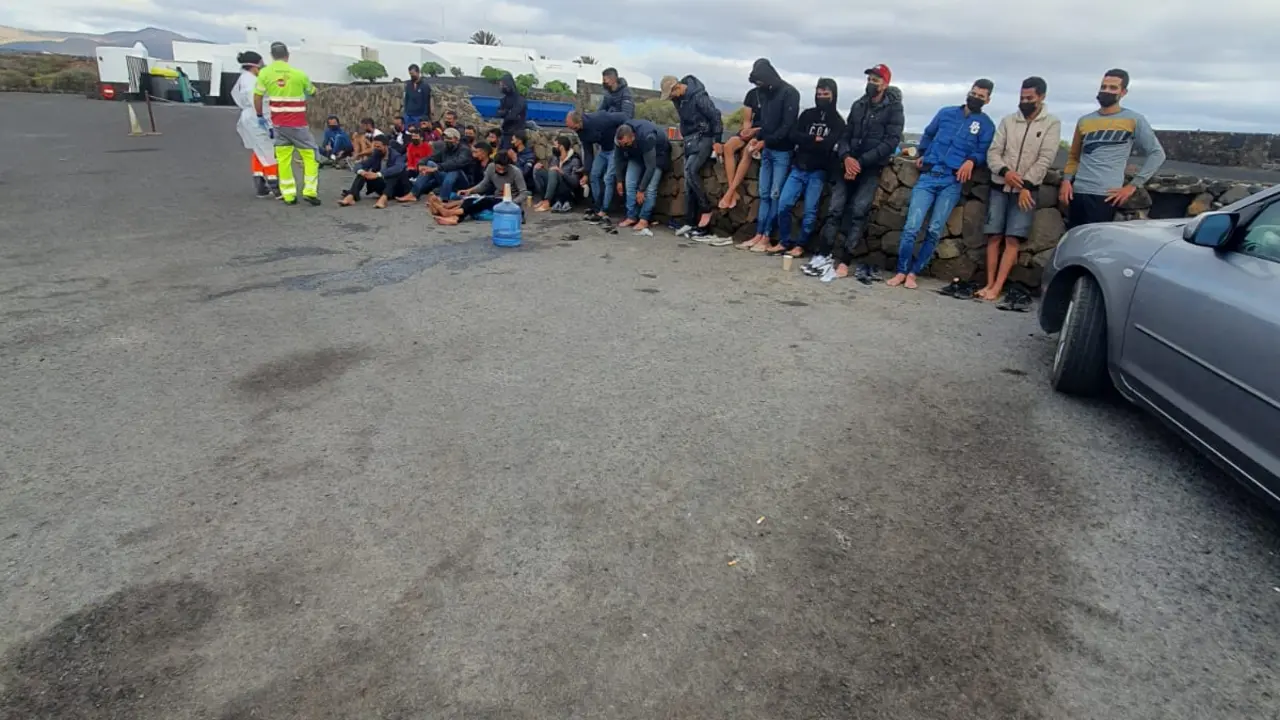 Inmigrantes desembarcados en Los Jameos 2
