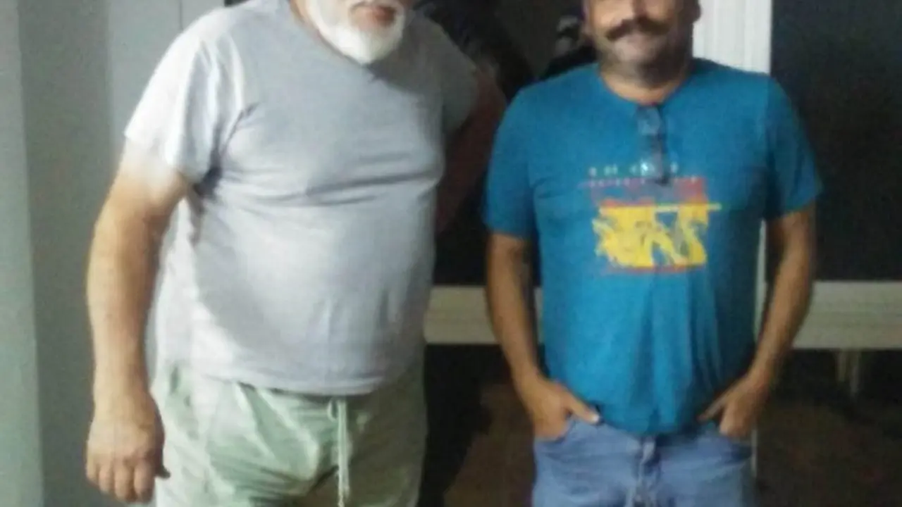Jaime Sáez con el autor