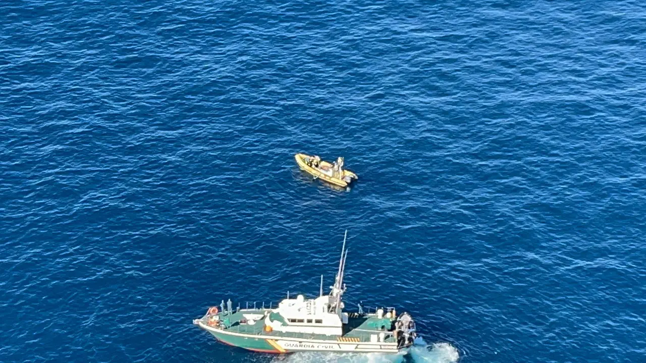 Rescate de un cuerpo en el mar