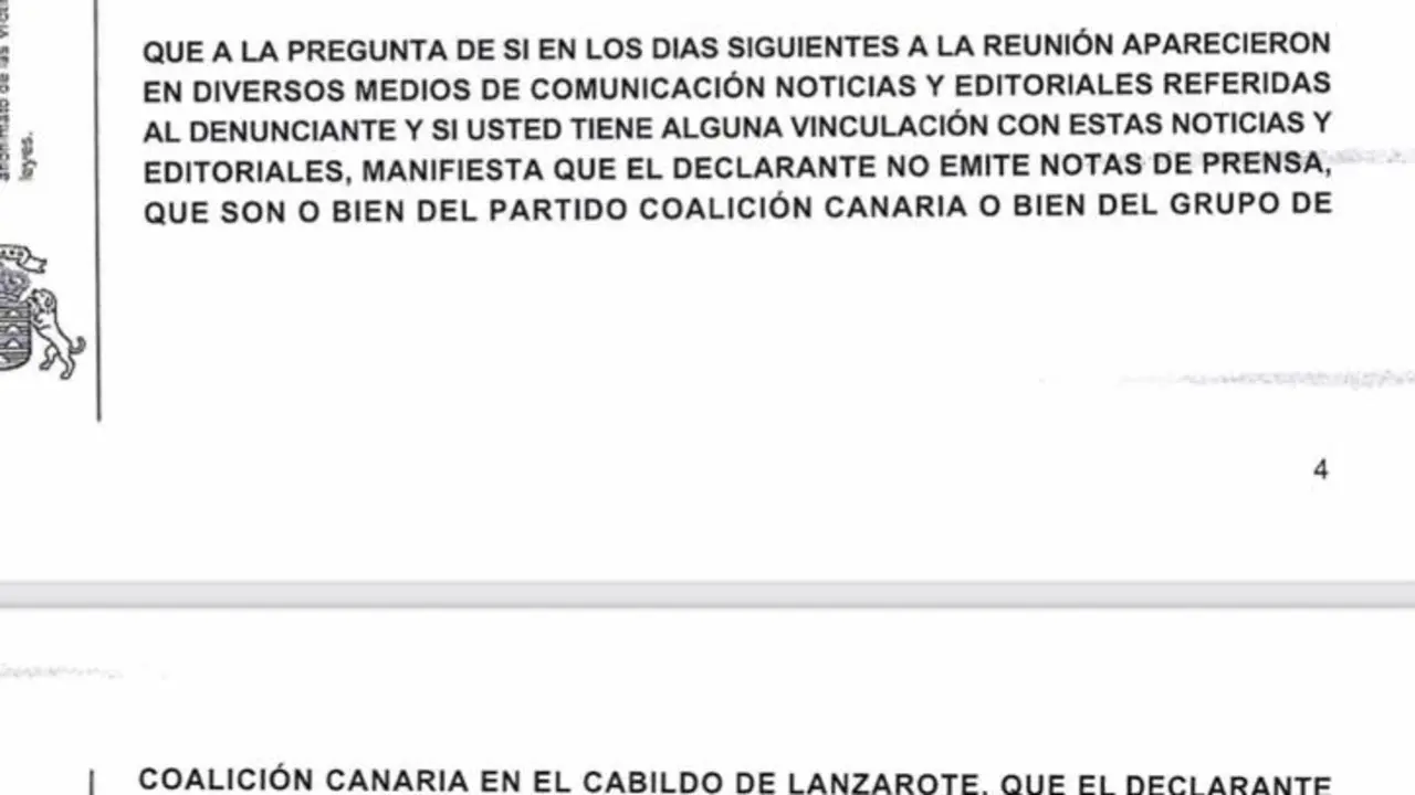 Declaración Pedro San Ginés
