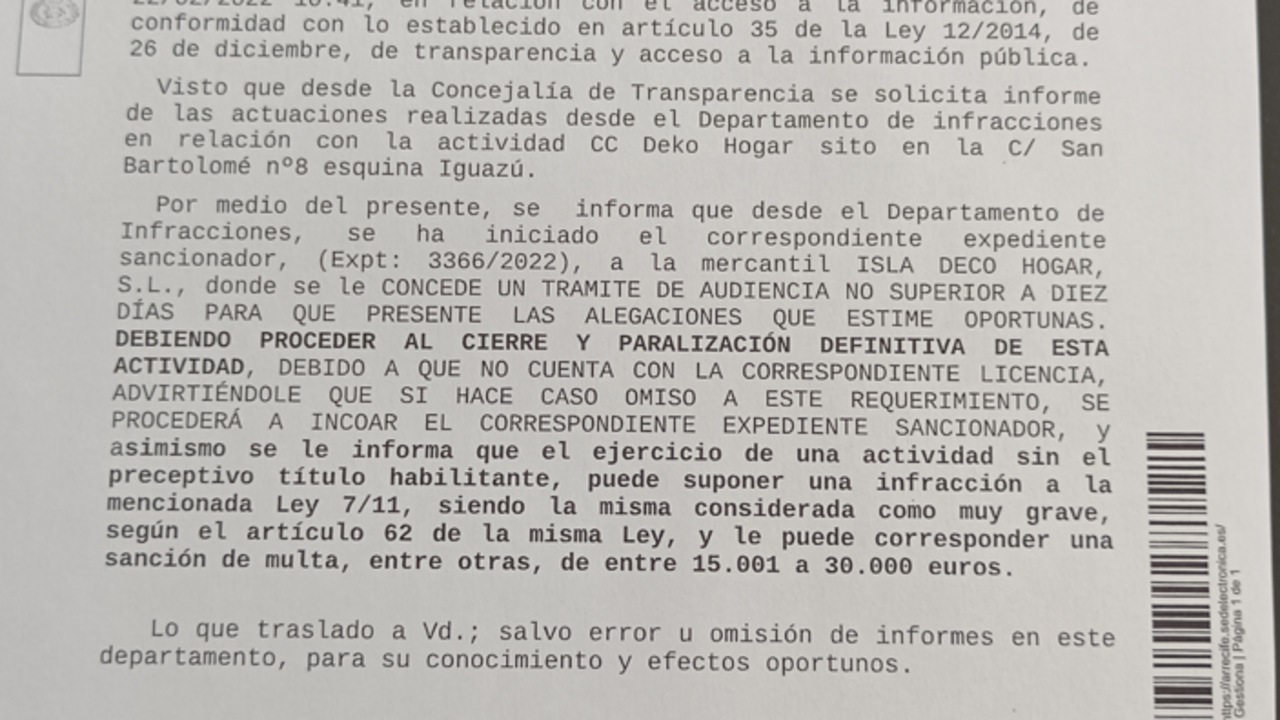 Expediente sancionador