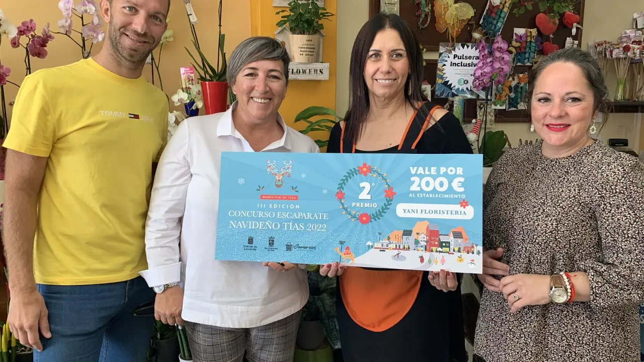 Premios de escaparate navideño de Tías