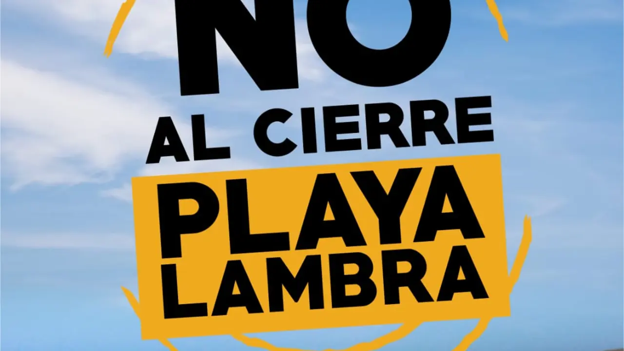 Protesta por el cierre de Playa Lambra