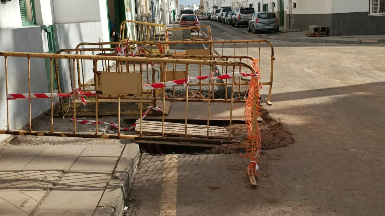 Obras en la calle Tenderete