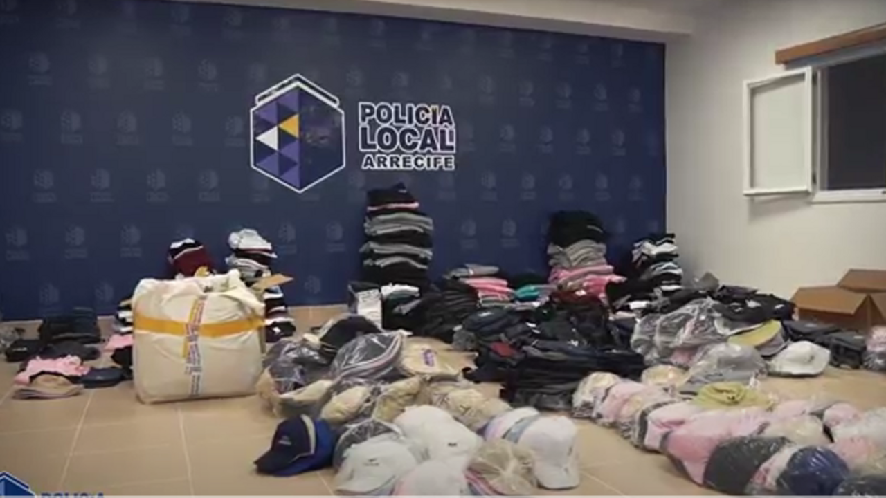 Mercancía falsificada aprehendida
