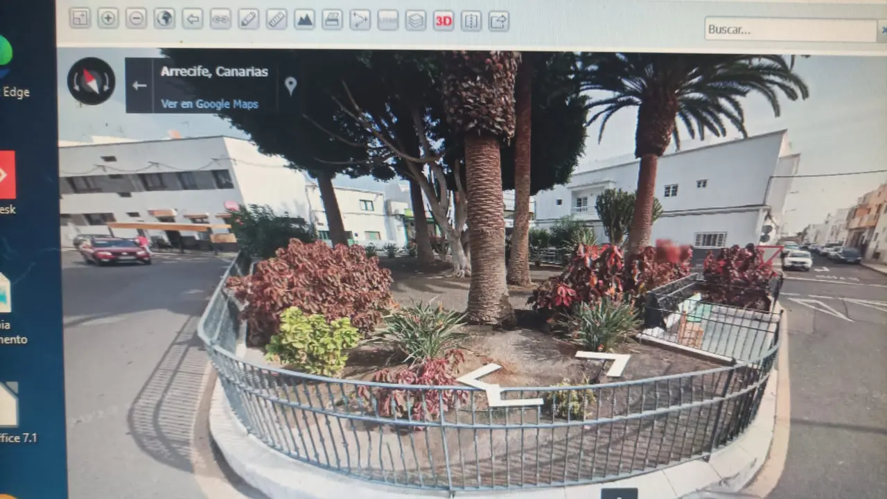 Estado anterior del jardín de Argana