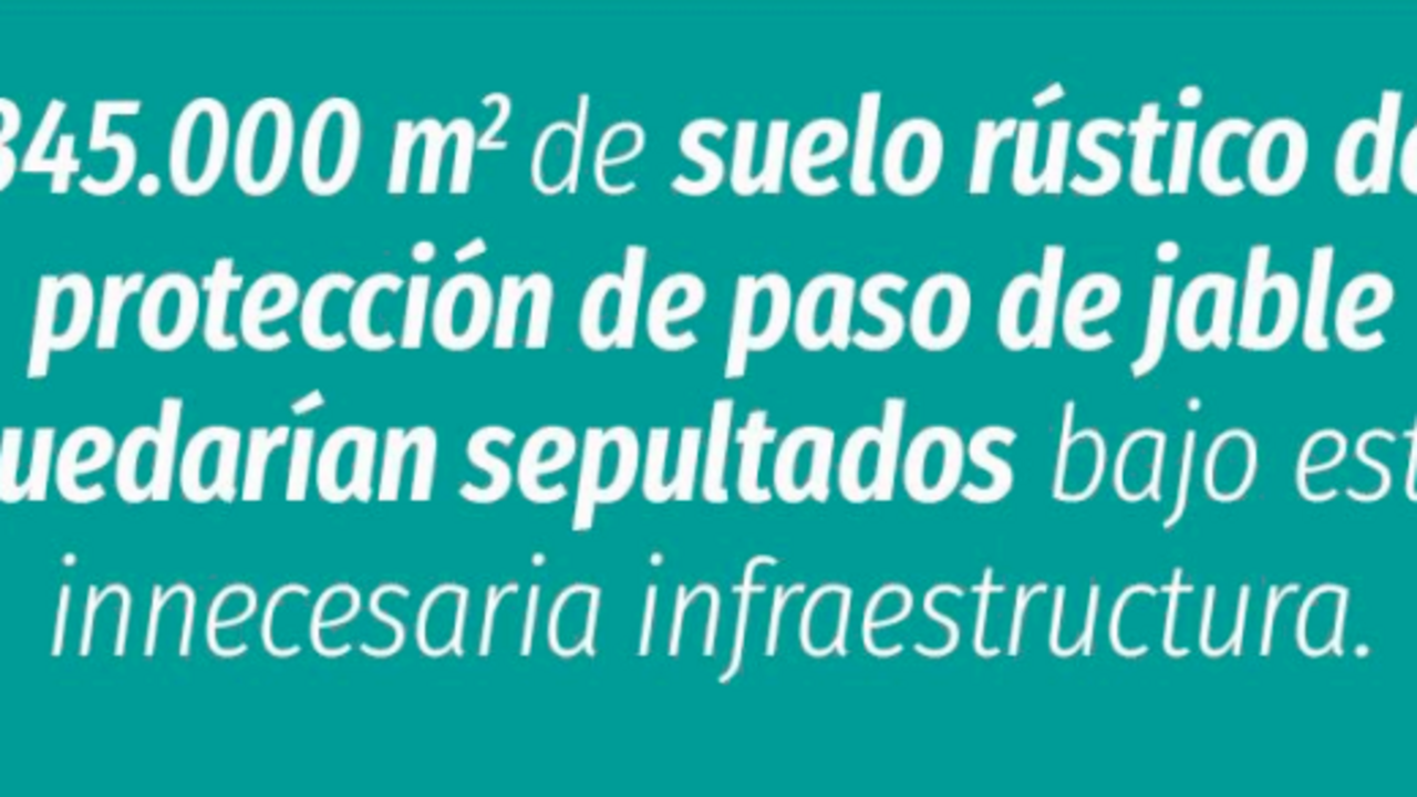 345.000 m2 de suelo protegido sepultados