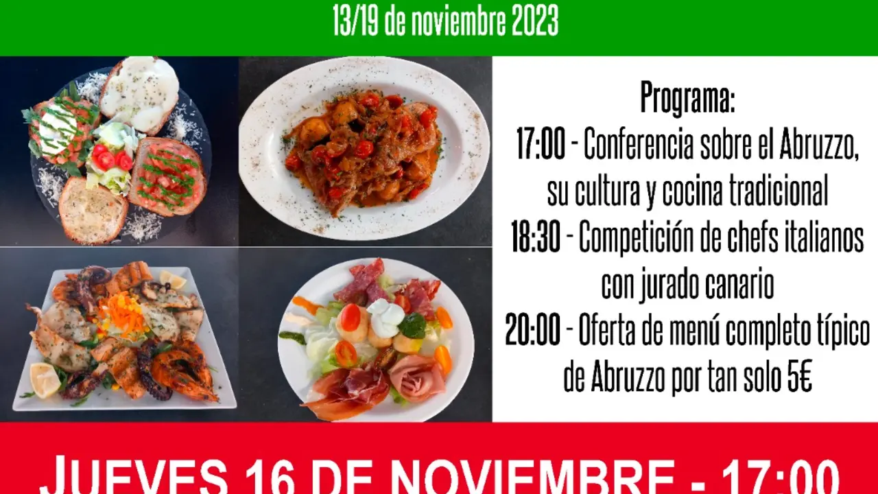 LOCANDINA EVENTO SEMANA COCINA 16 NOVIEMBRE 2023