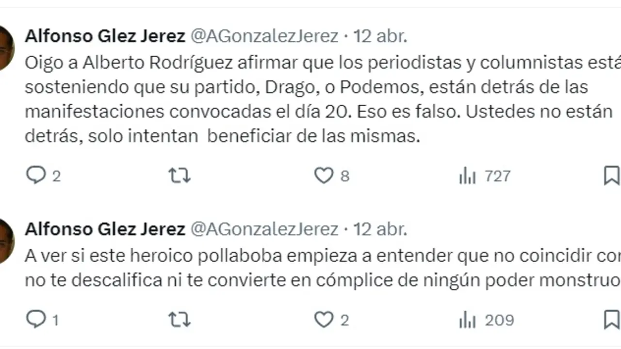Capturas de pantalla Twitter