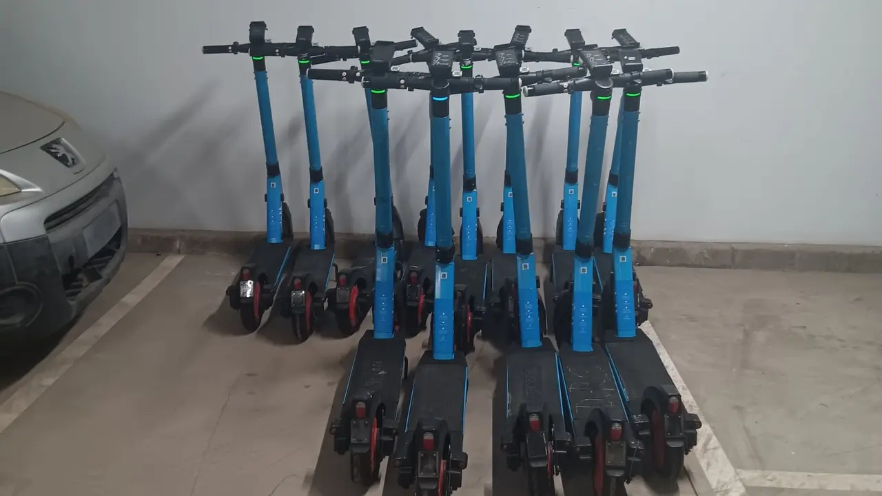 Patinetes retirados de la vía pública en Tías