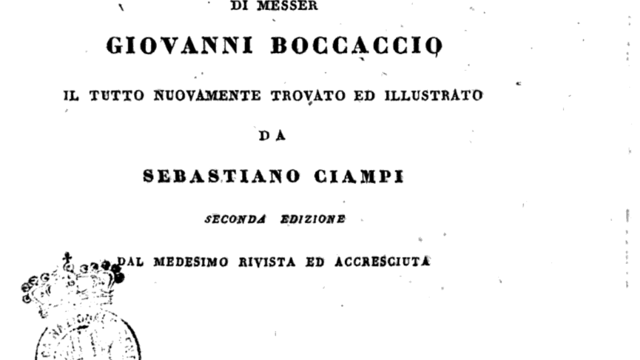 MANOSCRITTO AUTOGRAFO DI GIOVANNI BOCCACCIO COPERTINA