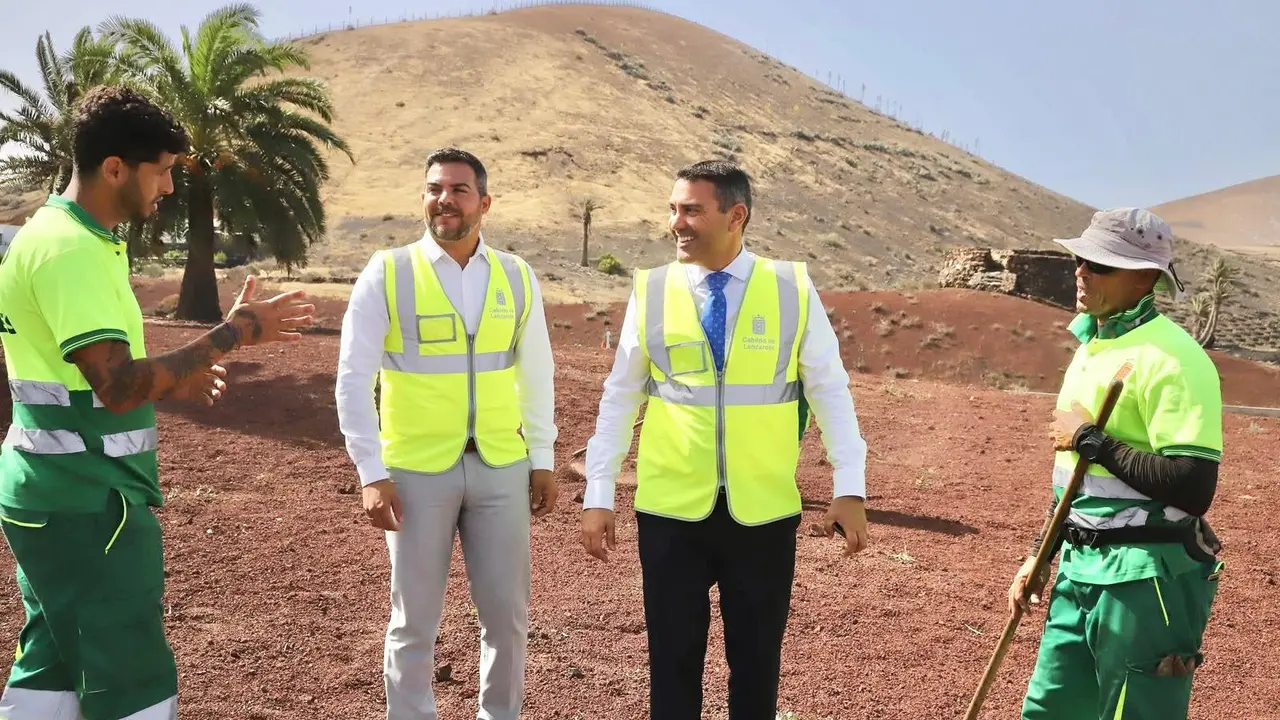 trabajadores del Servicio Insular de M&aacute;rgenes de Carreteras