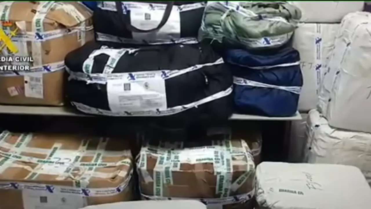 Material falsificado hallado en la tienda