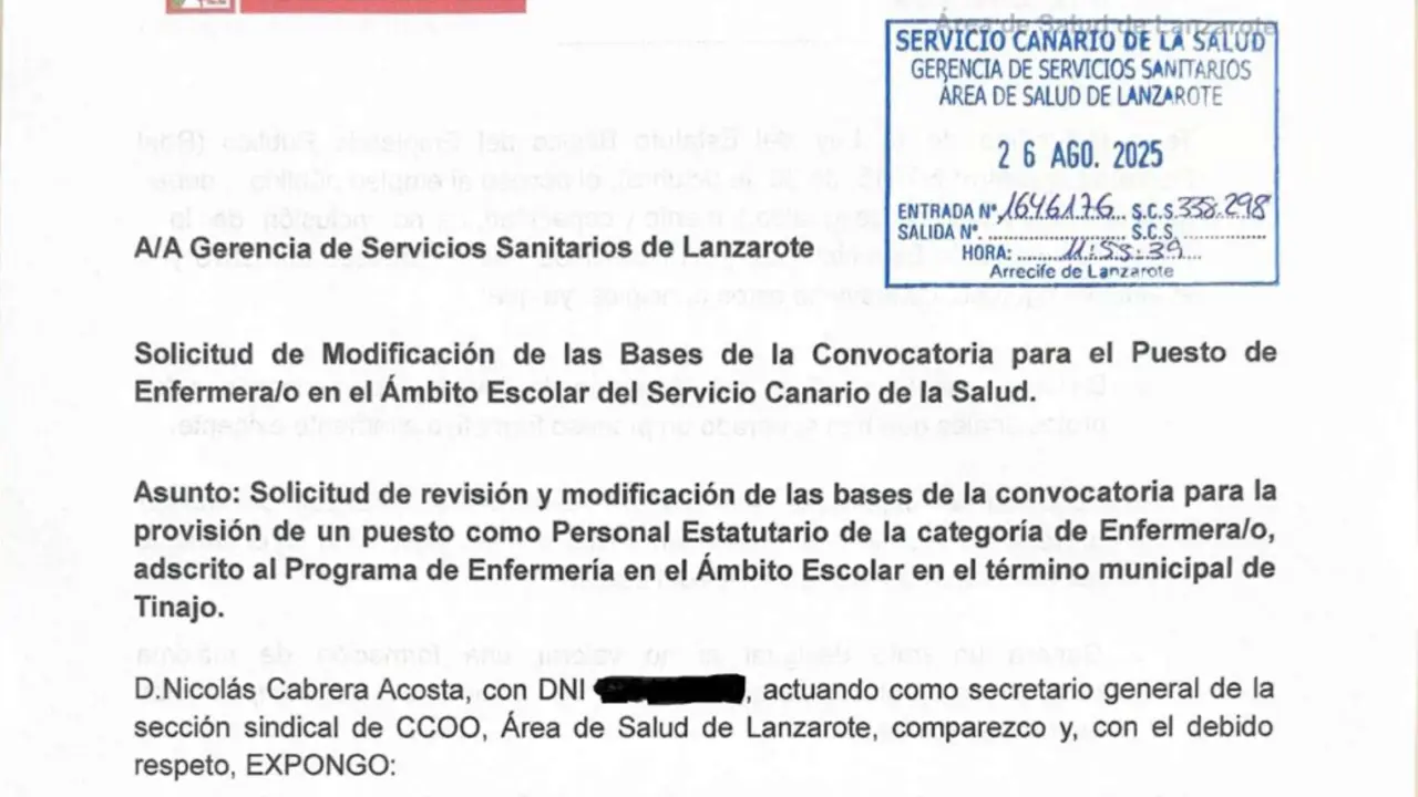 Escrito a la Gerencia