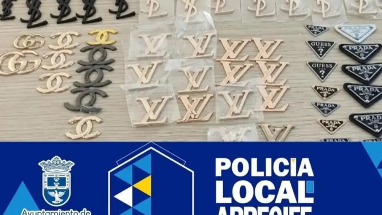 Etiquetas y logos empleados por los falsificadores