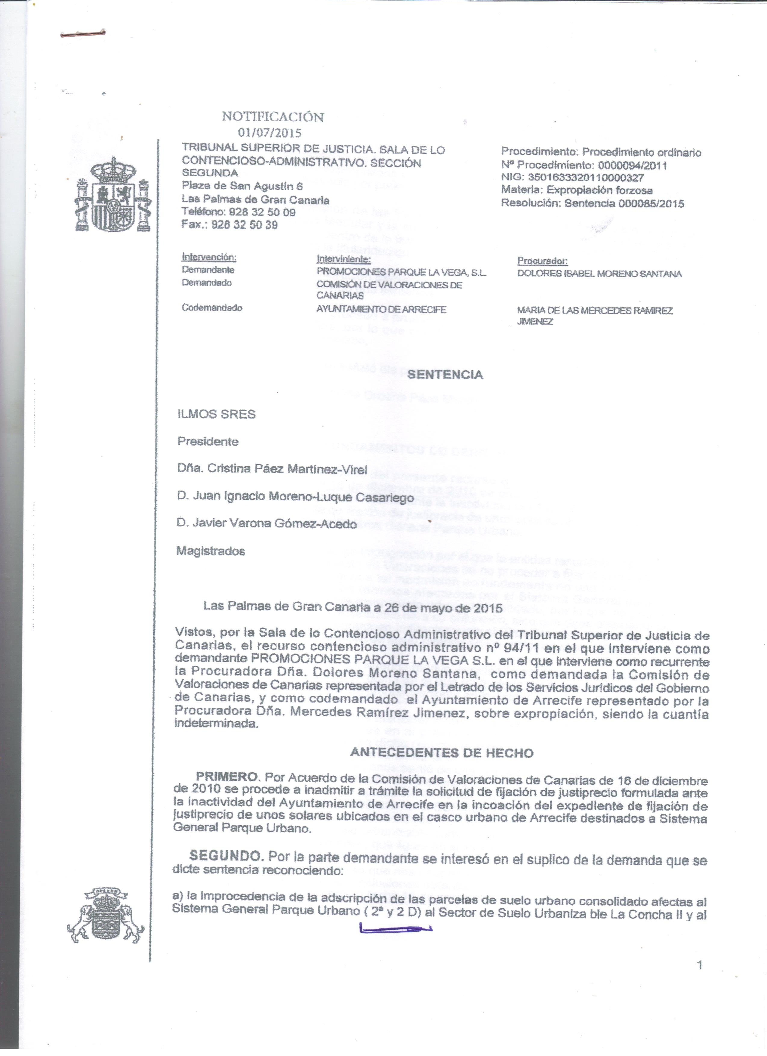 Sentencia 85-2015 001