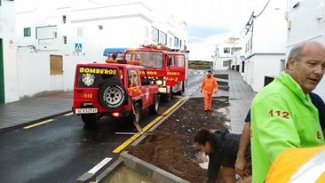 Los bomberos en Arrieta