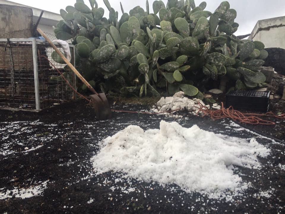Granizo en Tías-IVÁN