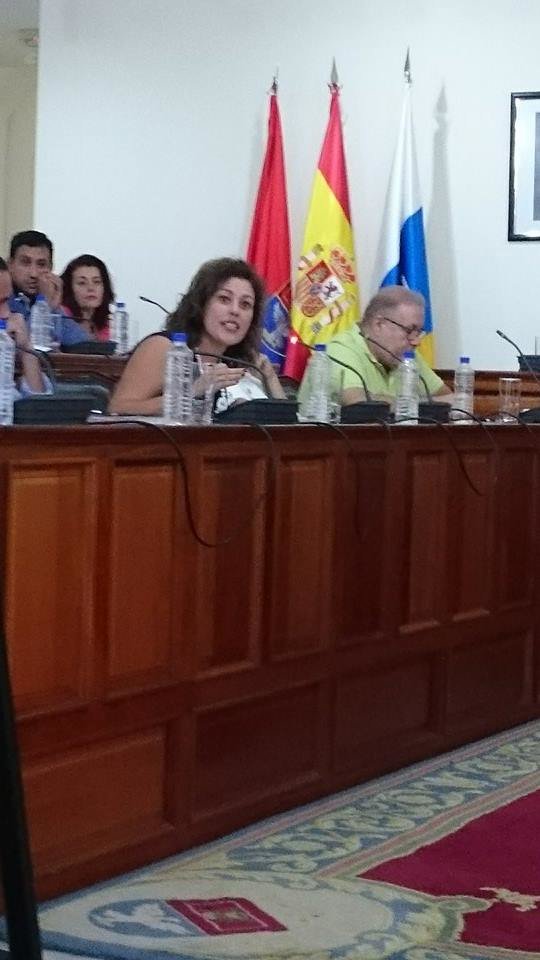 Astrid Pérez en el Pleno