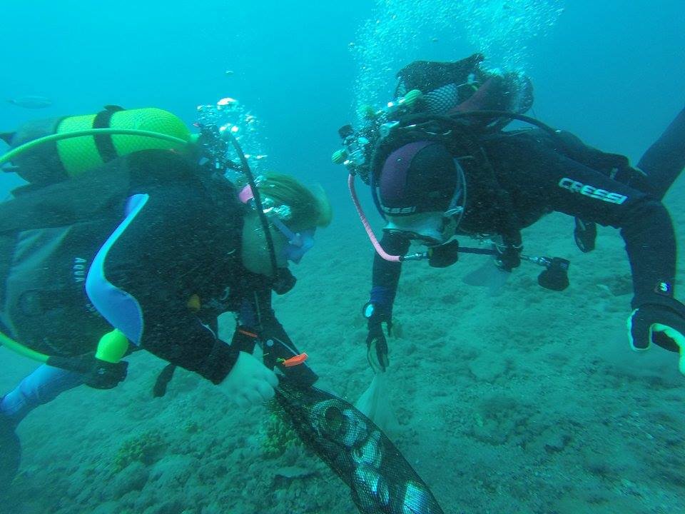 Limpieza de los fondos marinos de Puerto del Carmen 3
