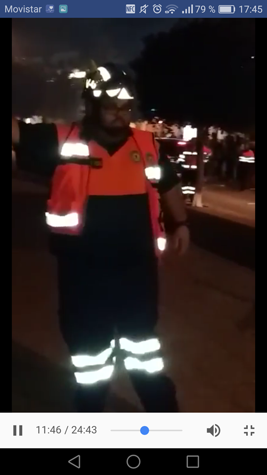 Incendio durante los fuegos artificiales 3