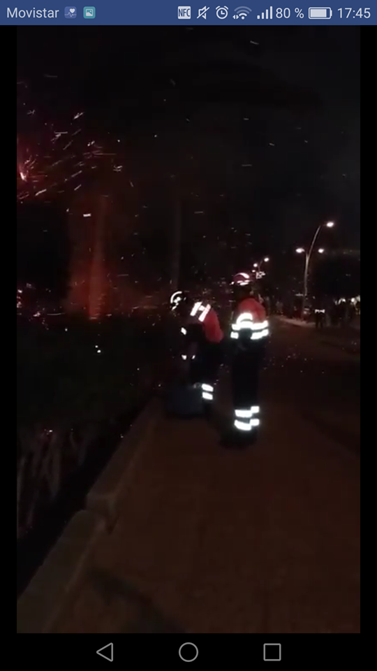 Incendio durante los fuegos artificiales 4