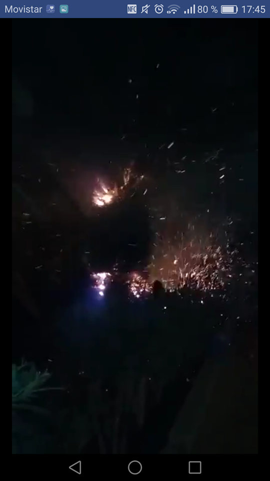 Incendio durante los fuegos artificiales 5