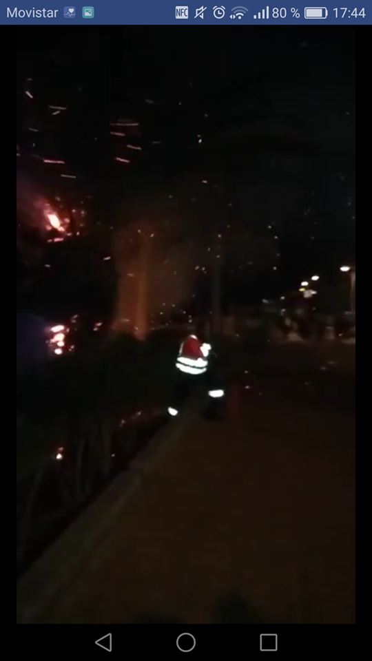 Incendio durante los fuegos artificiales 7