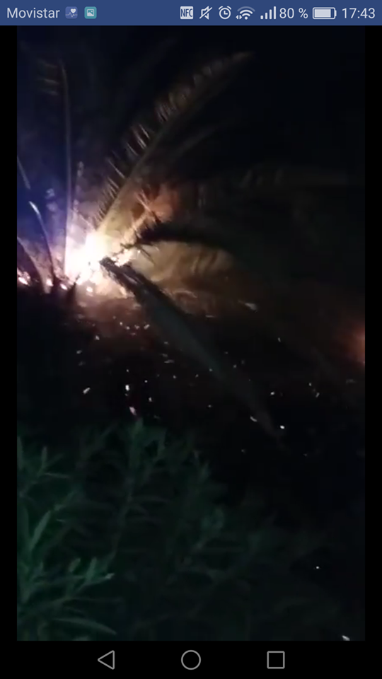 Incendio durante los fuegos artificiales 8