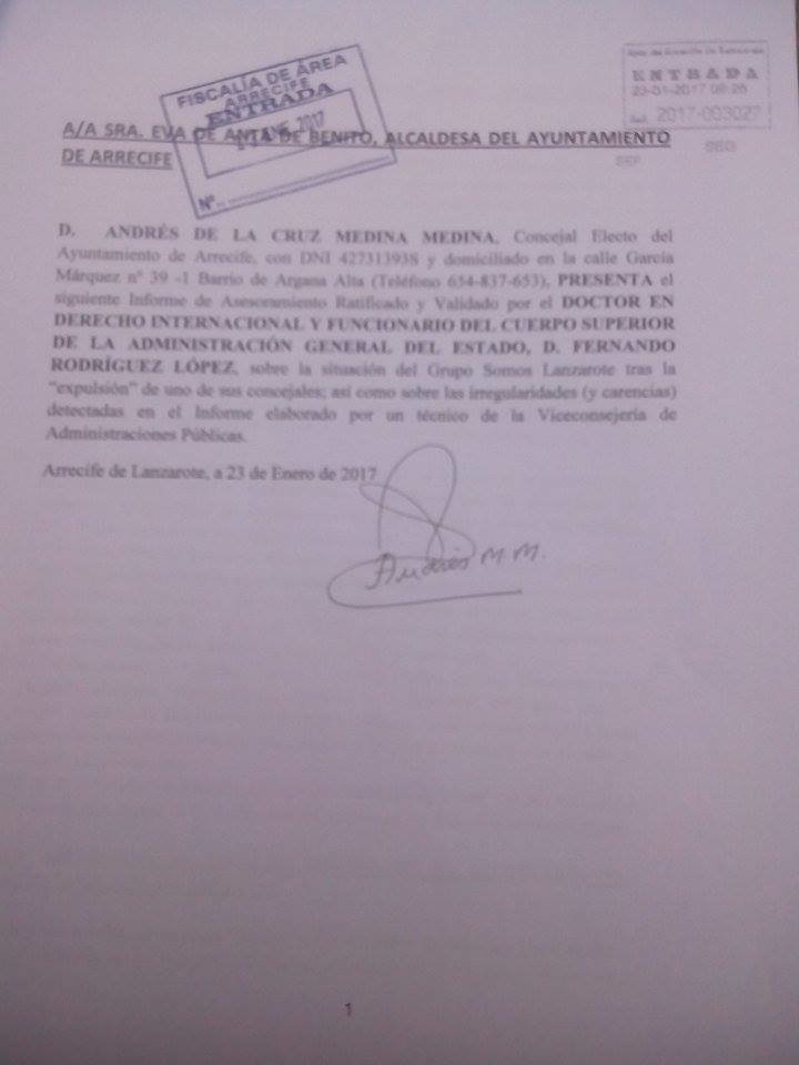Presentación del Informe en el Ayuntamiento