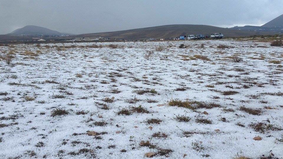 Granizo en Lanzarote