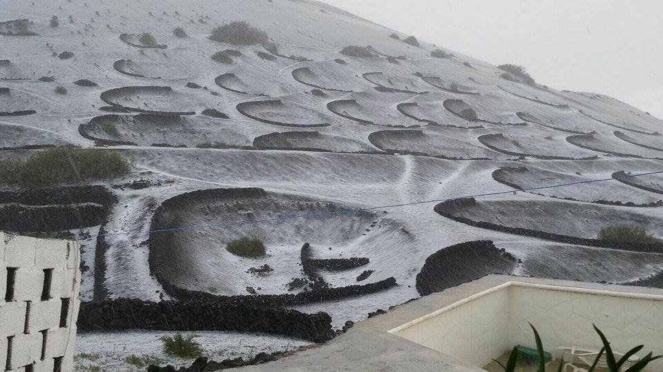 Granizo en Lanzarote 4