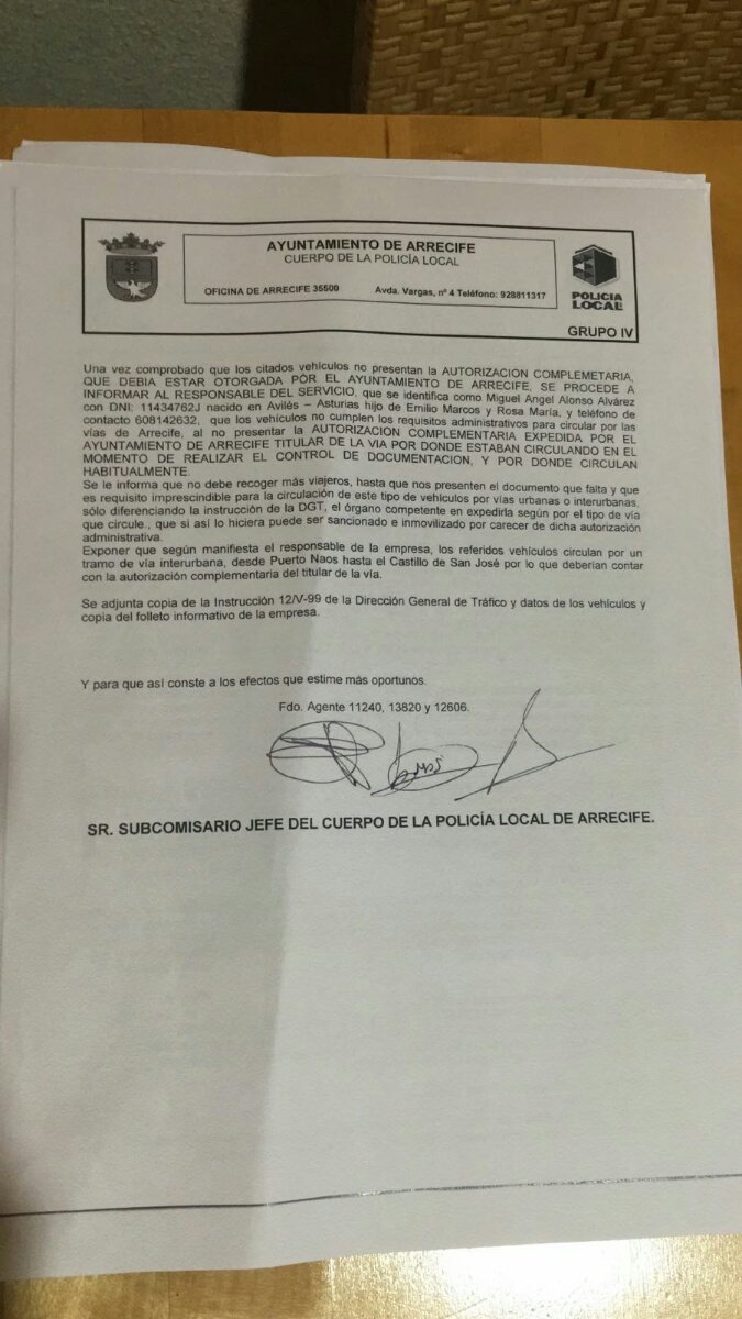 Atestado Policía Local