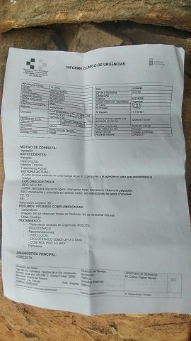 Informe médico de la agresión 3