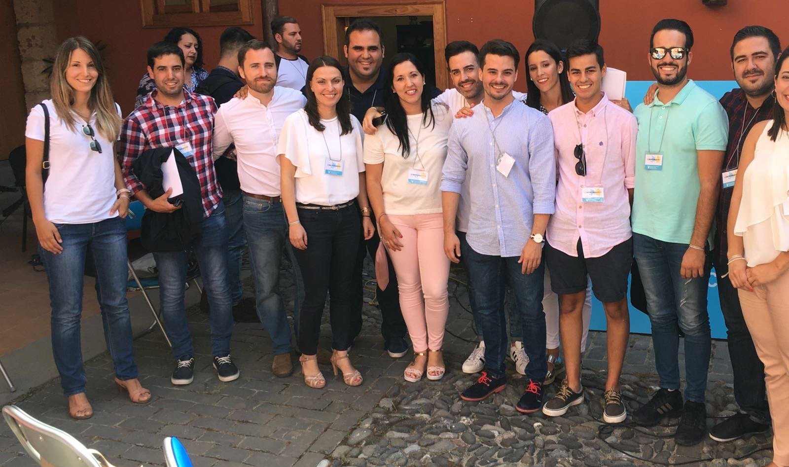 David Toledo con Jóvenes de CC