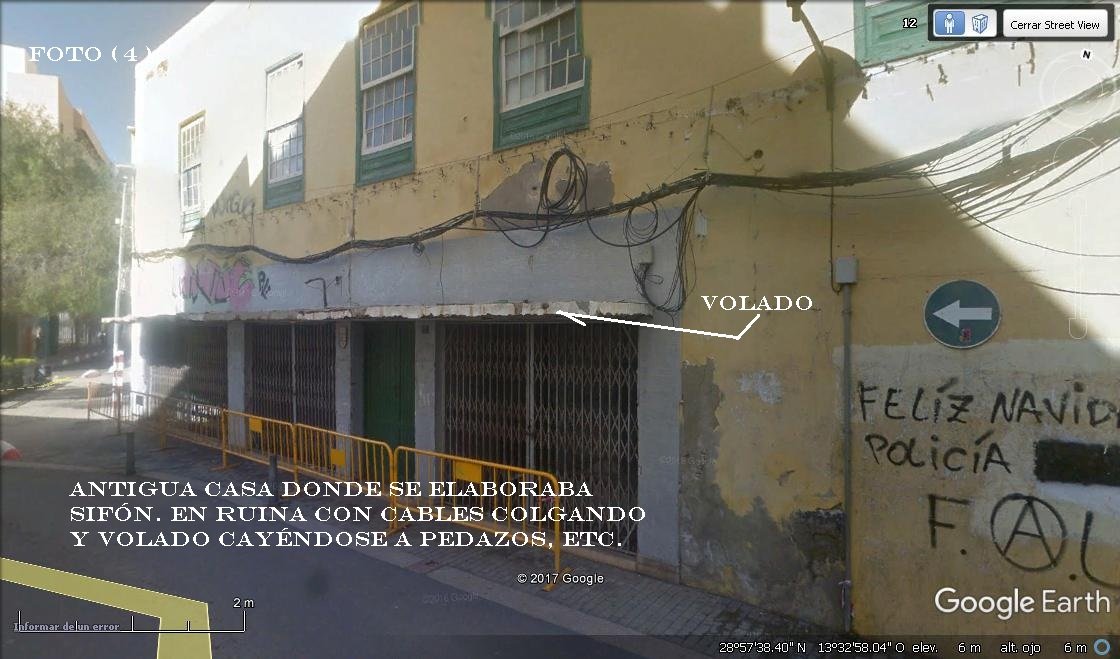 Antigua casa de sifones.