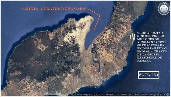 Grieta a través de Famara