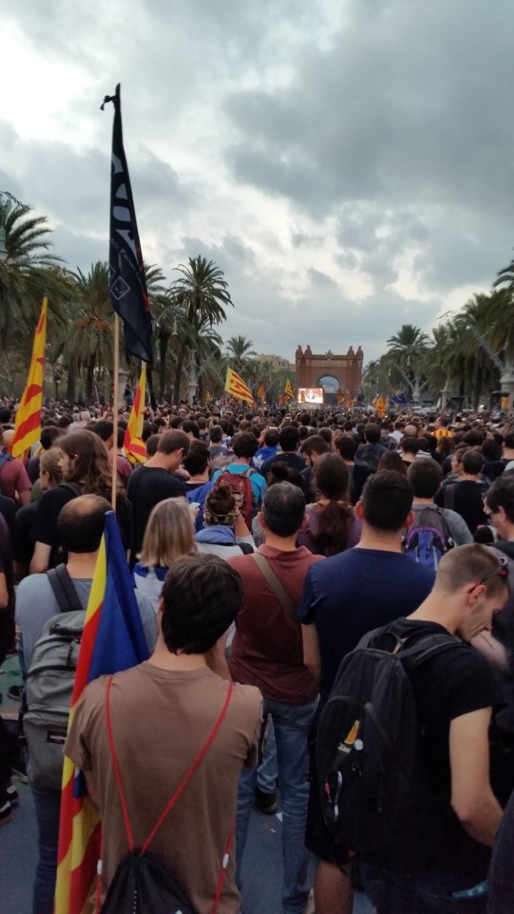 Concentración soberanista en Barcelona 2
