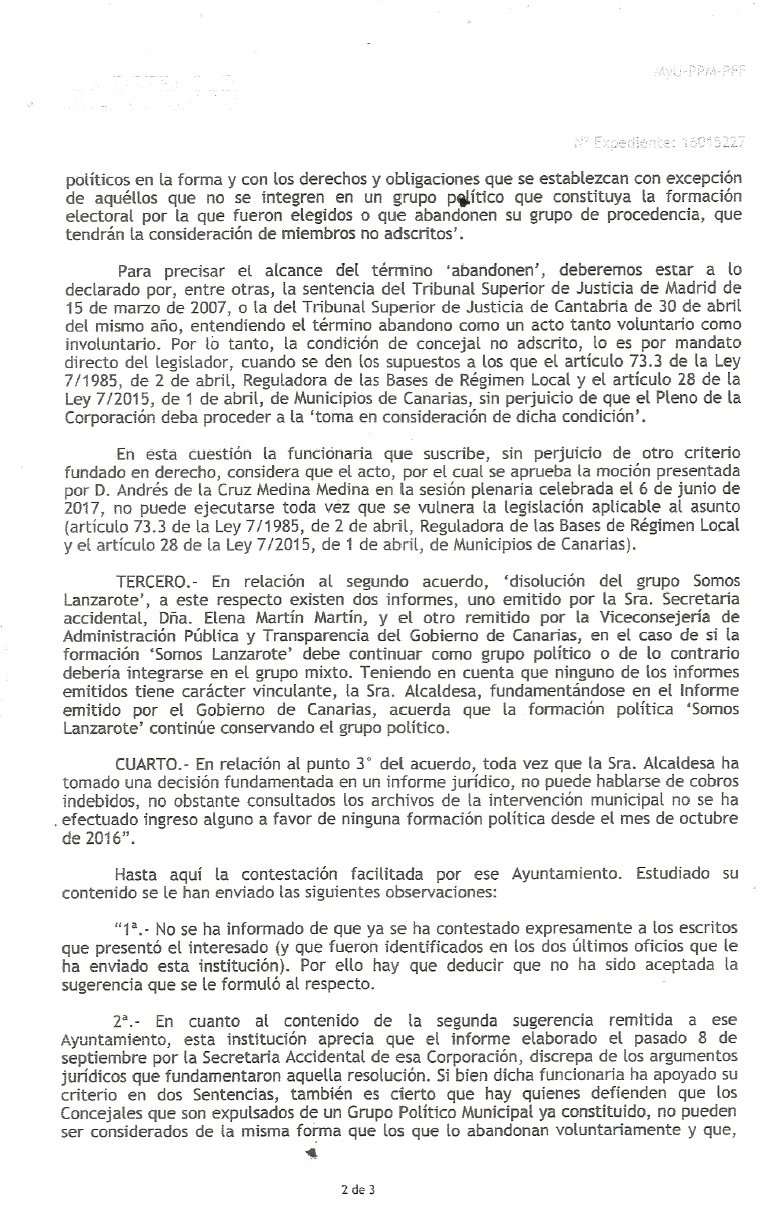 Informe del Defensor del Pueblo