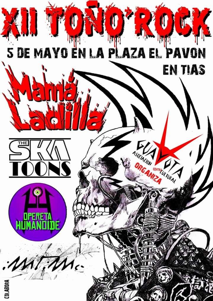 Festival Toño Rock en Mayo-18 Plaza El Pavón