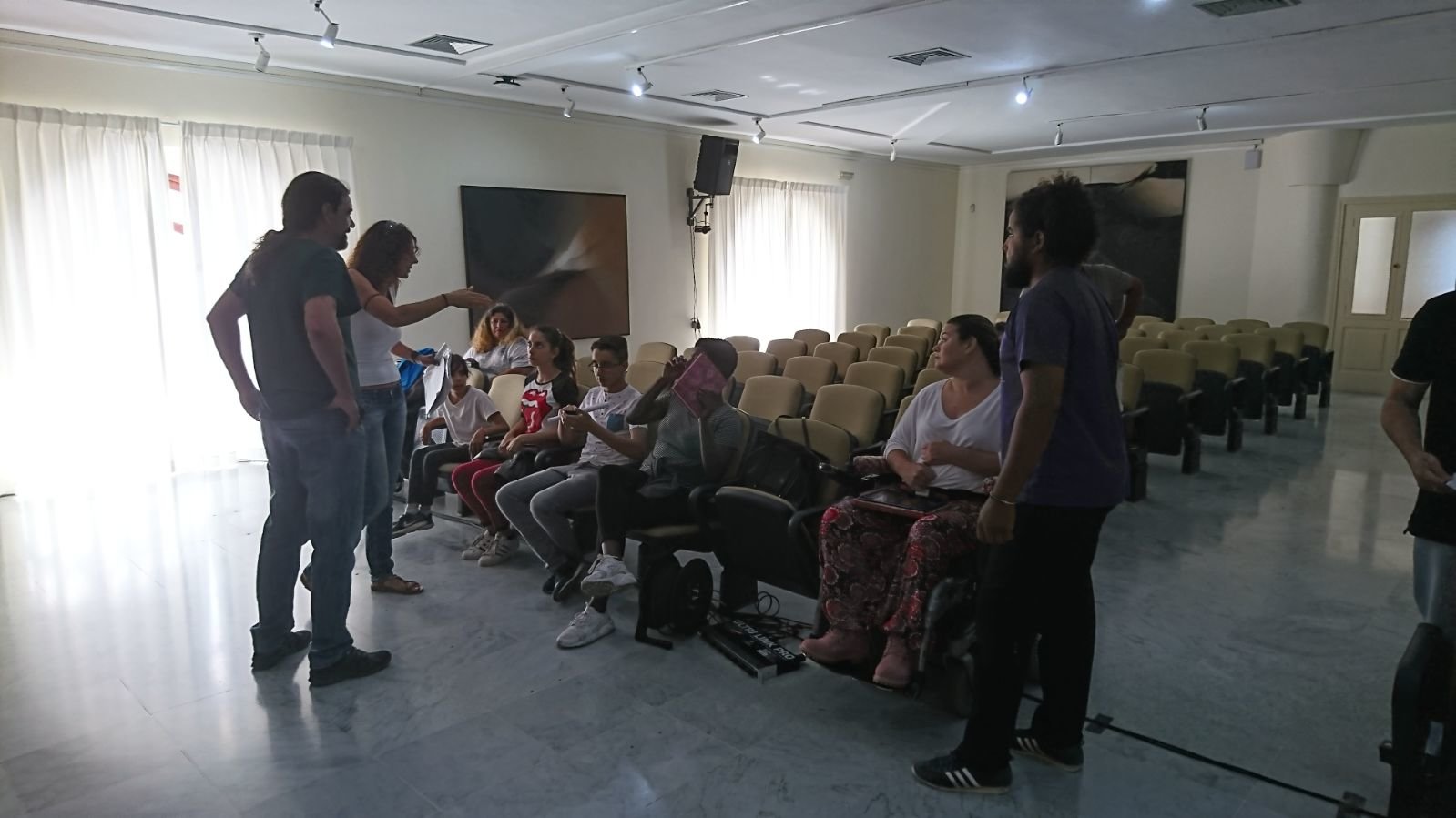 Vecinos de Argana protestando por la Moción Vecinal