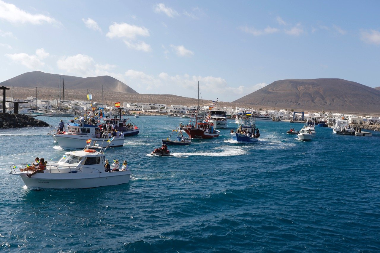 Procesión marítima Virgen del Carmen La Graciosa