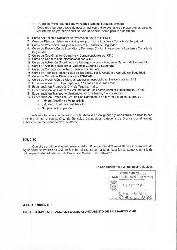 Denuncia en el ayuntamiento de San Bartolomé2